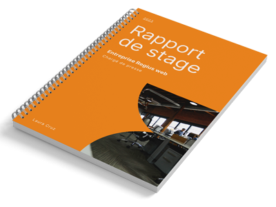 Rapport de stage avec reliure à spirales 