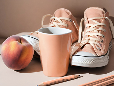 Peach Fuzz couleur Pantone 2024