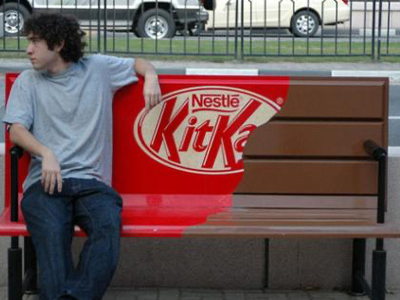 campagne street marketing KitKat