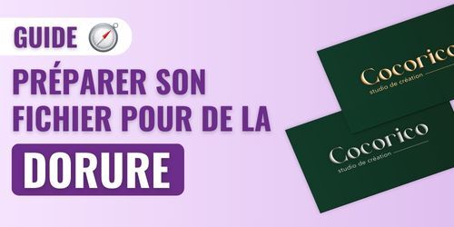 Préparation fichier impression pour dorure