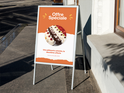 stop trottoir classique chevalet publicitaire 